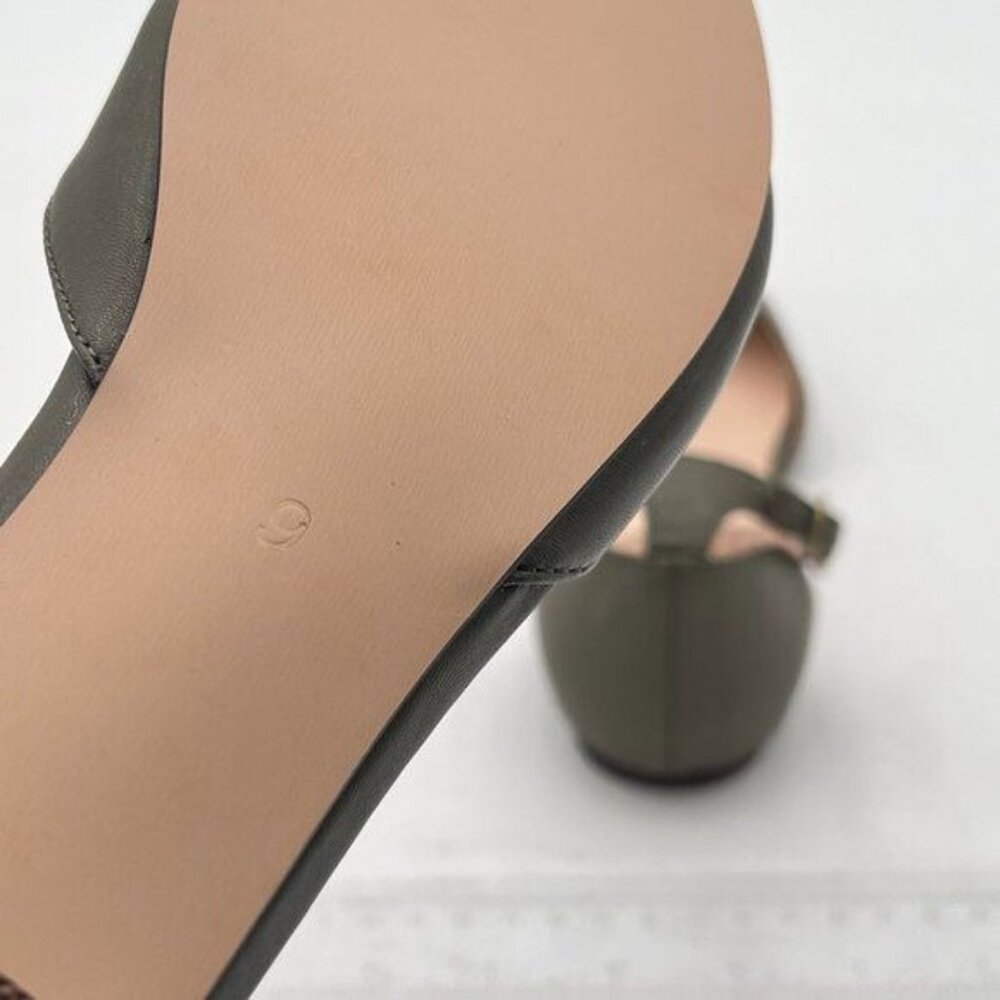 YDN Olive Ankle Strap D'Orsay Pointed Toe Ballet Flats Slip-on Walking Shoes - Picture 5 of 9